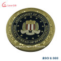 Soft Enamel Zinc Alloy Souvenir Coin / Challenge Coin